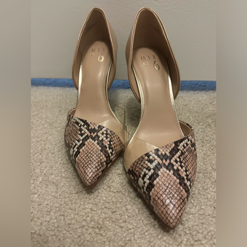 Snake Skin Pumps- gently used size 8